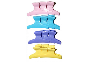 Dewal зажим CL 2202 "бабочка" цветной