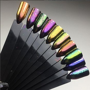 Палитра цветов пигмента Зеркальные хлопья