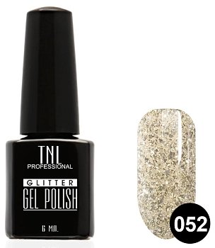 Гель-лак TNL - Glitter" №52 - Агатовый серый (10 мл.)