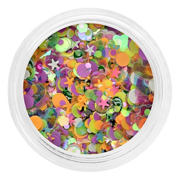 Декор Радужный микс в баночке (002)