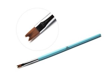 Кисть для дизайна ногтей TNL фигурная "Птичка" (голубая)