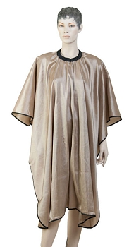 Dewal пеньюар "Глянец" АА04 gold,на крючках,128*146