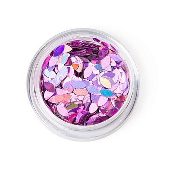 Пайетки для ногтей "TNL-лепесток" - сиреневые